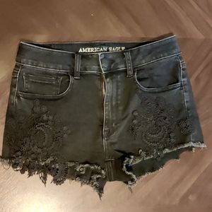 American Eagle "Hi-Rise shortie" shorts